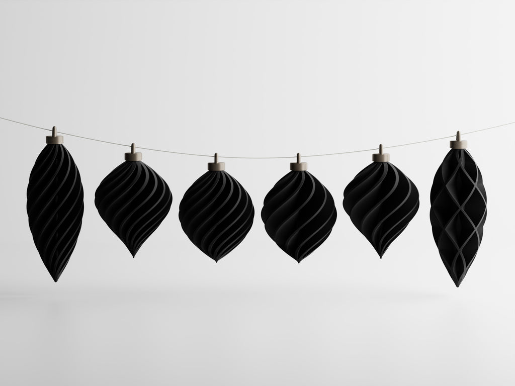Aurevolv – Minimalistische Anhänger-Ornamente für den Weihnachtsbaum im 6er-Set