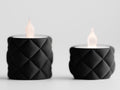 Cushion LED Candle – LED-Teelichthalter im Kissen-Design im 2er-Set