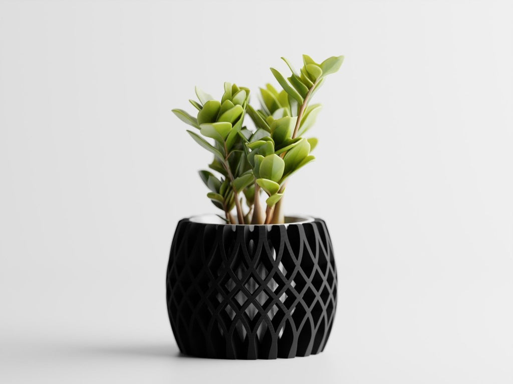 Interweave – Moderner 3D-gedruckter Pflanztopf im Flecht-Design