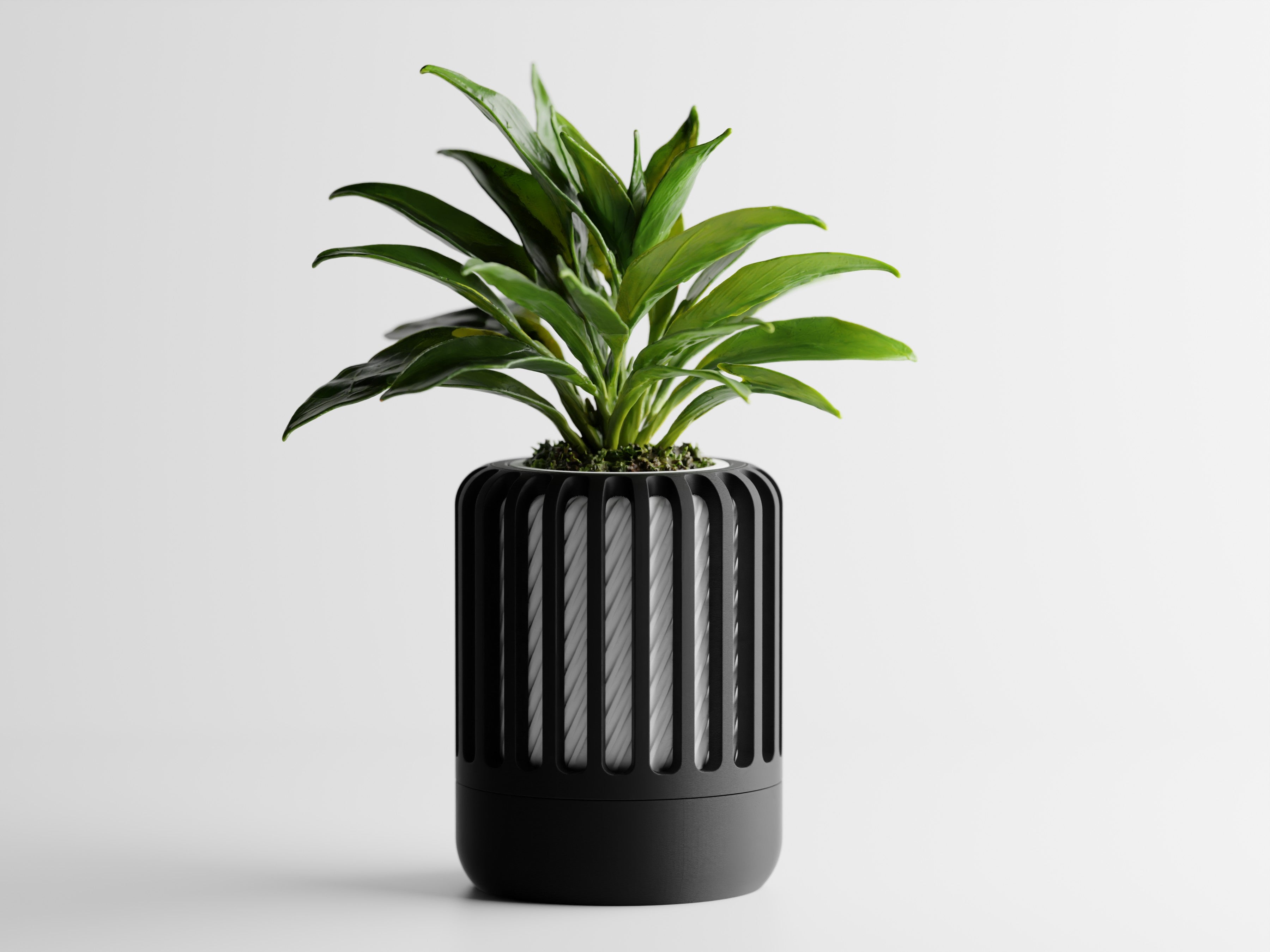 Veyra – Moderner 3D-gedruckter Pflanztopf mit strukturiertem Design