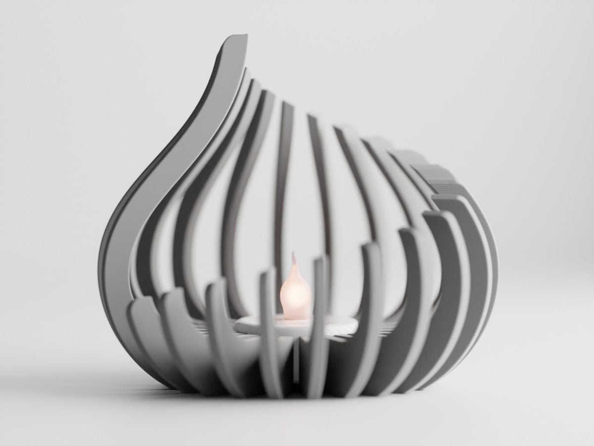 Flame – LED-Teelichthalter im modernen Flammen-Design