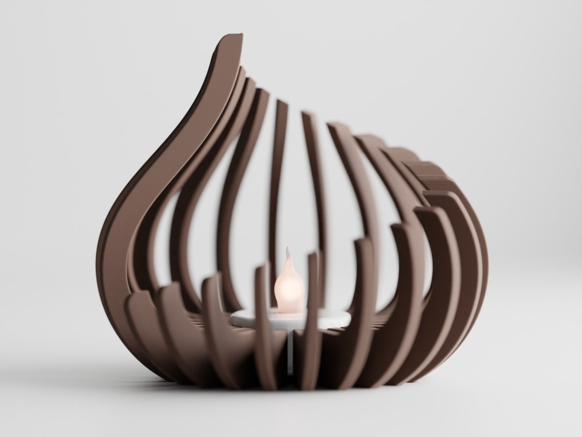 Flame – LED-Teelichthalter im modernen Flammen-Design