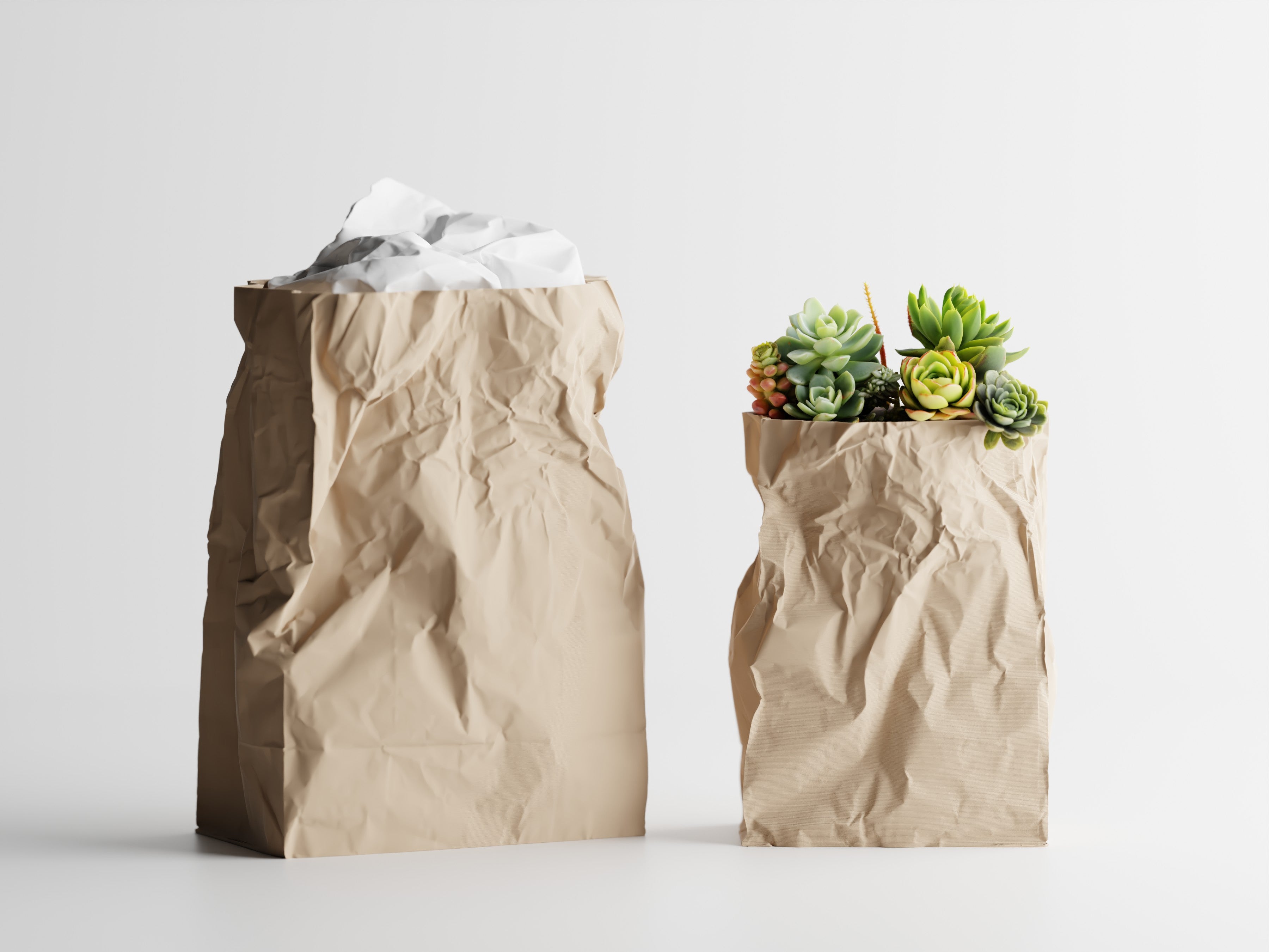 Kraftique – Skulpturales Pflanzgefäß im Papier-Look für Pflanzen, Blumen oder Aufbewahrung