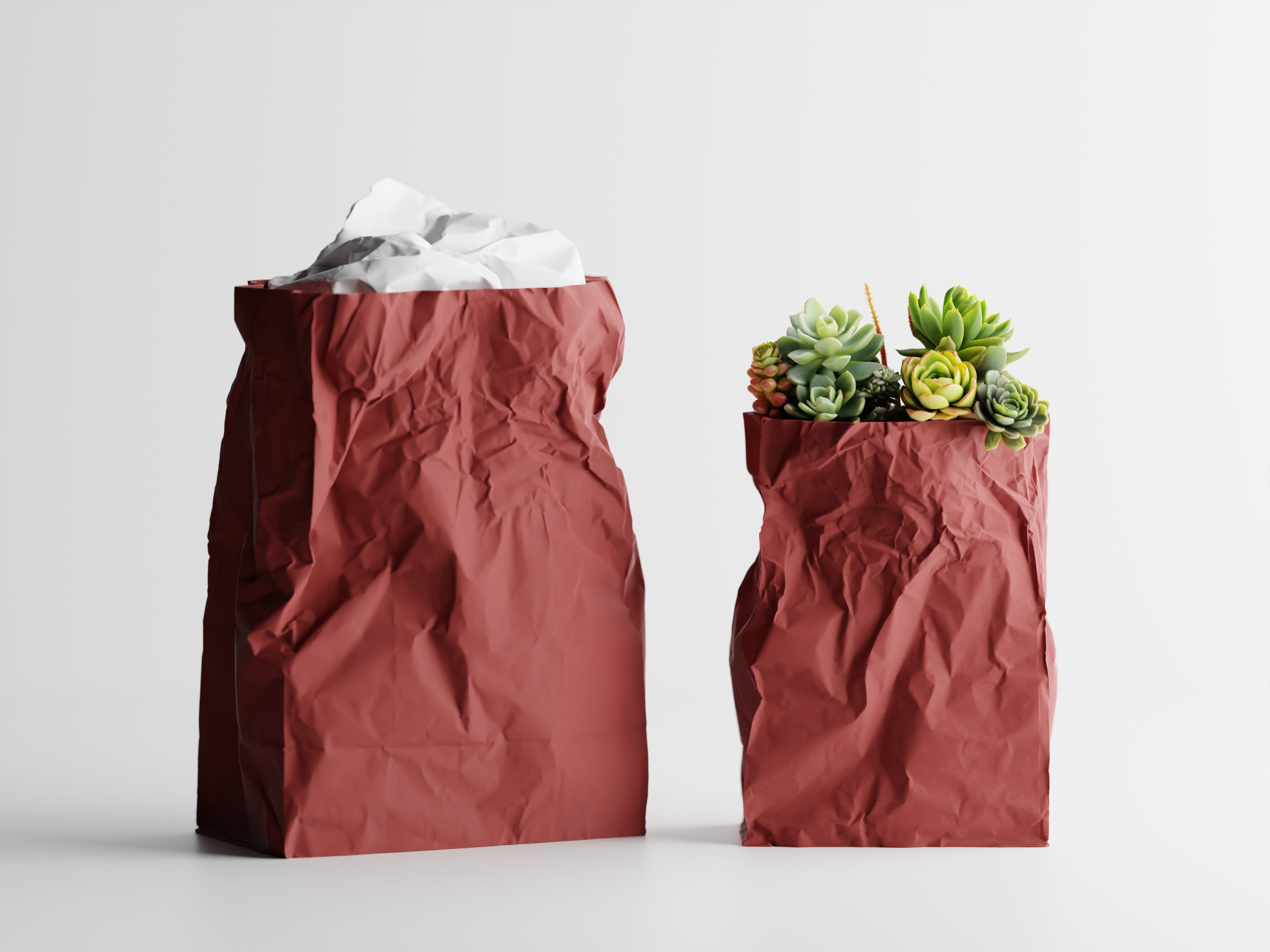 Kraftique – Skulpturales Pflanzgefäß im Papier-Look für Pflanzen, Blumen oder Aufbewahrung