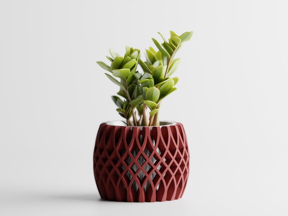 Interweave – Moderner 3D-gedruckter Pflanztopf im Flecht-Design