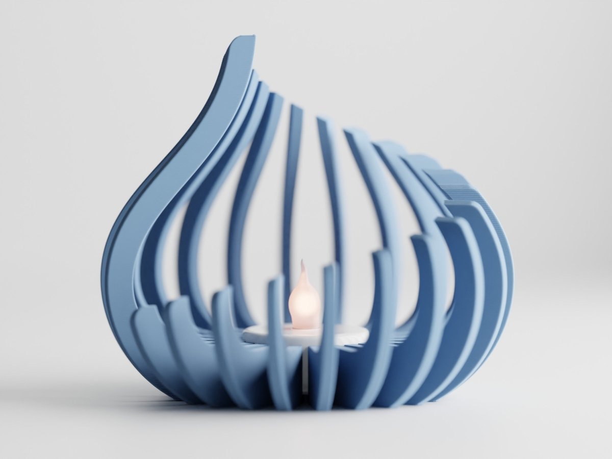 Flame – LED-Teelichthalter im modernen Flammen-Design