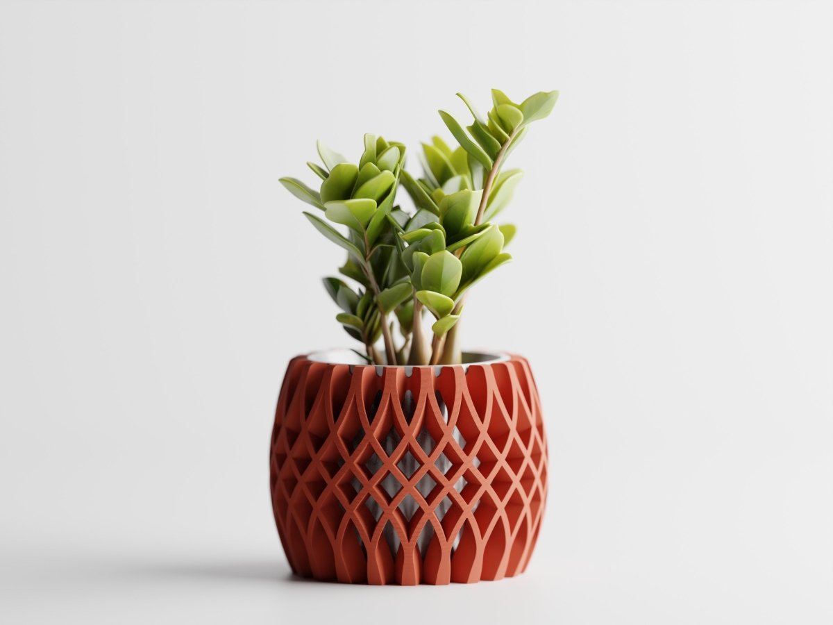 Interweave – Moderner 3D-gedruckter Pflanztopf im Flecht-Design
