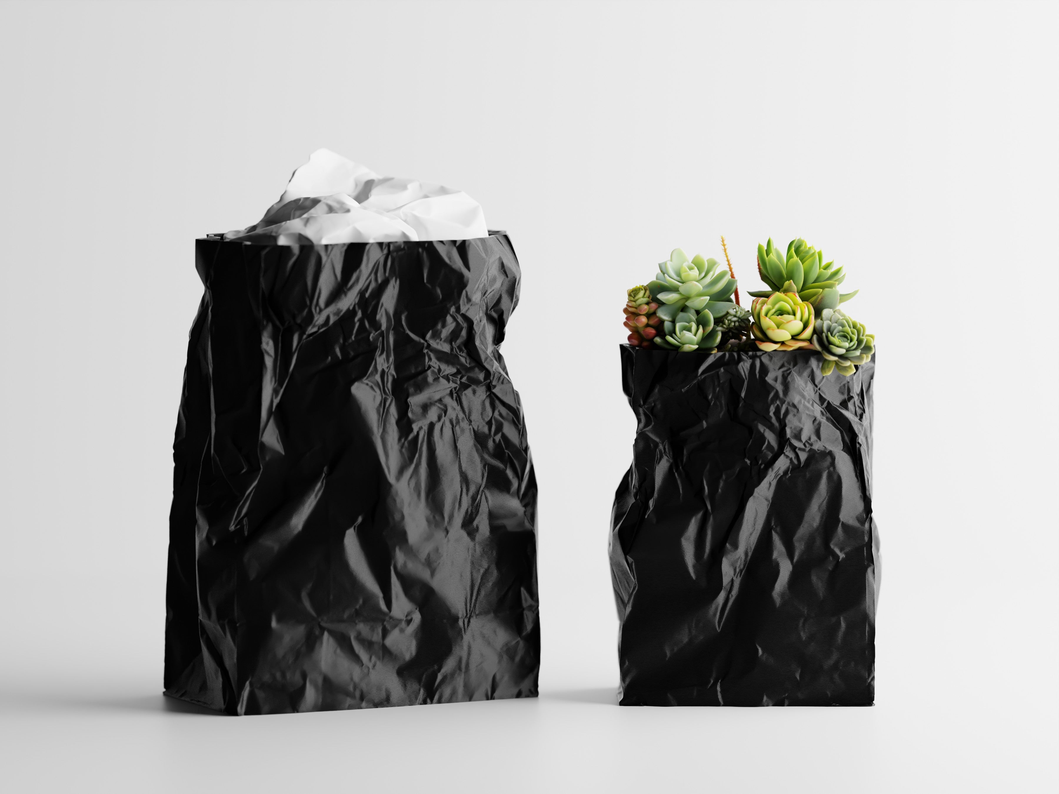 Kraftique – Skulpturales Pflanzgefäß im Papier-Look für Pflanzen, Blumen oder Aufbewahrung