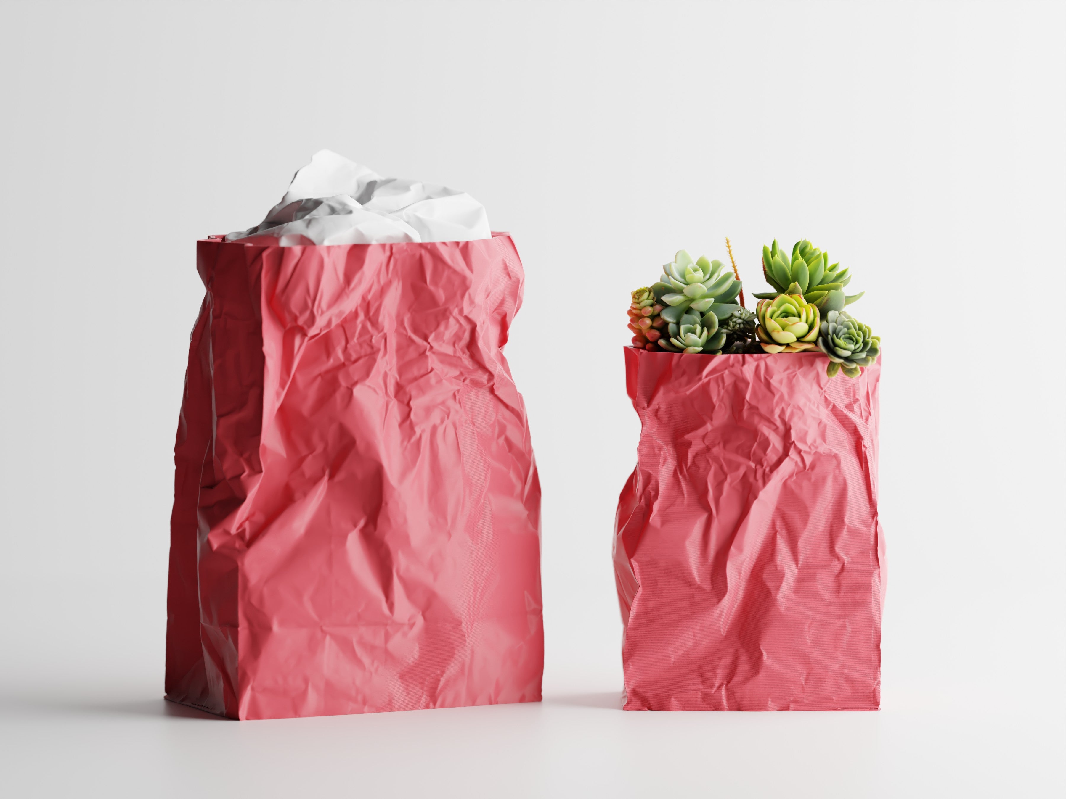 Kraftique – Skulpturales Pflanzgefäß im Papier-Look für Pflanzen, Blumen oder Aufbewahrung