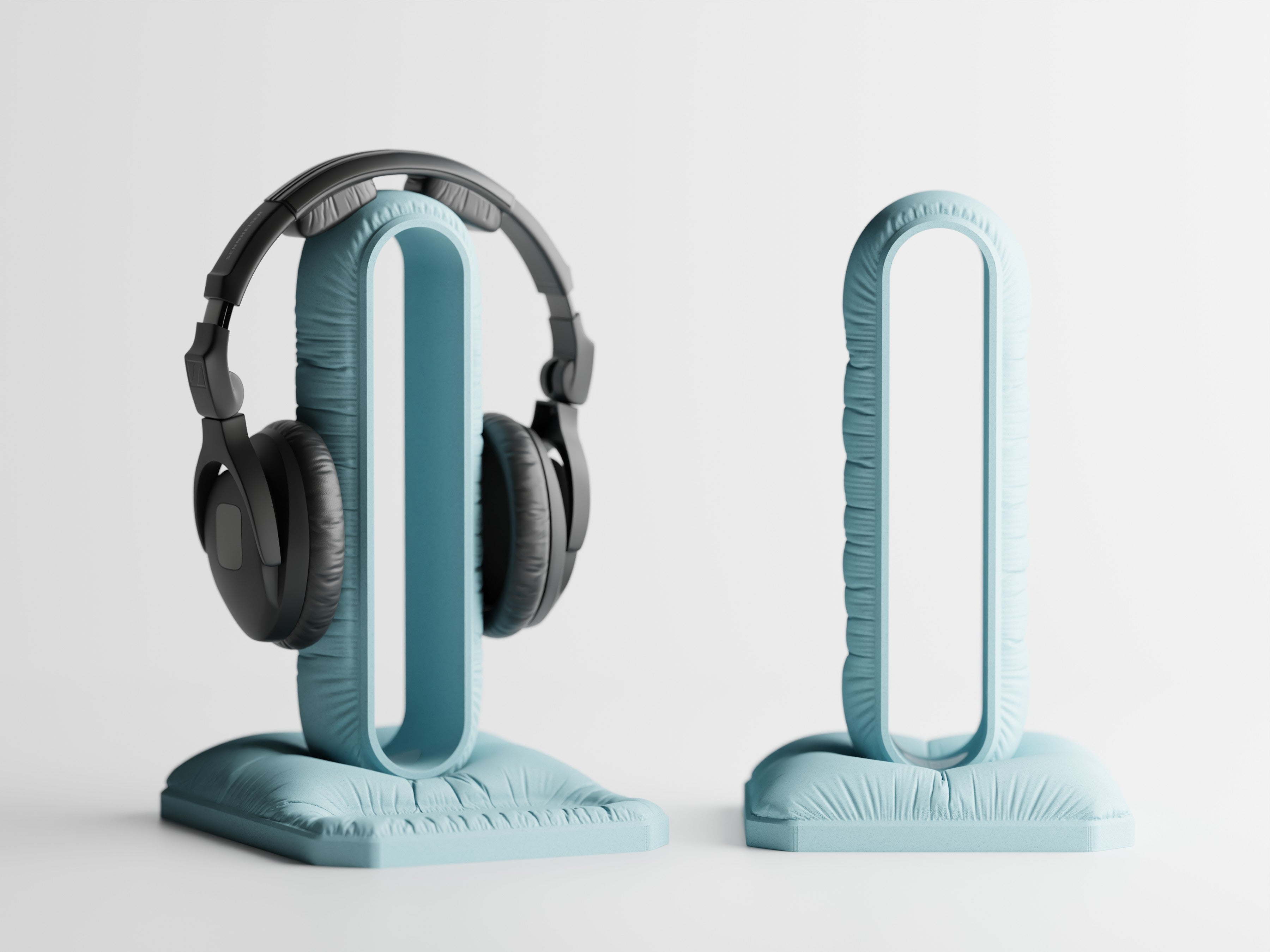 PillowDock – Kopfhörerhalter im Kissen-Design für Schreibtisch und Gaming Setup