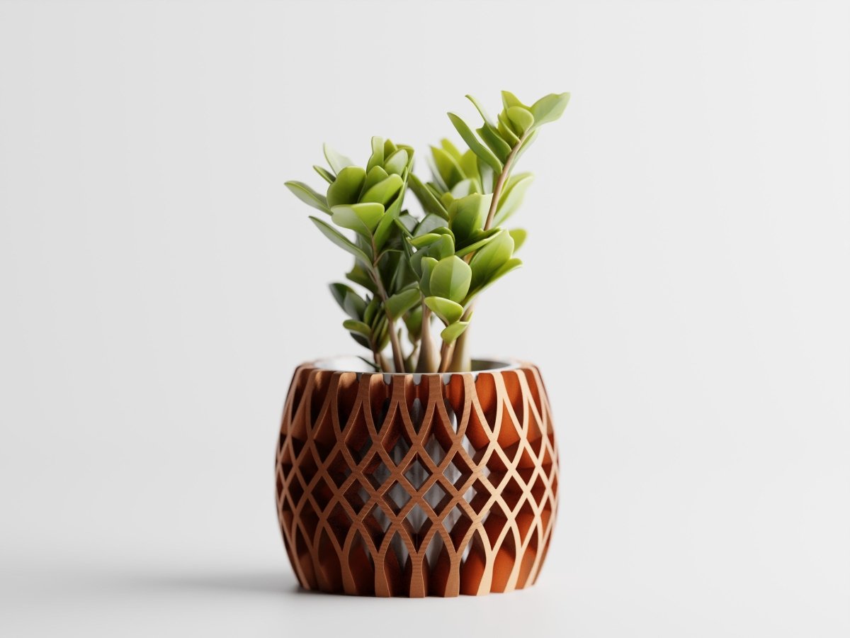 Interweave – Moderner 3D-gedruckter Pflanztopf im Flecht-Design