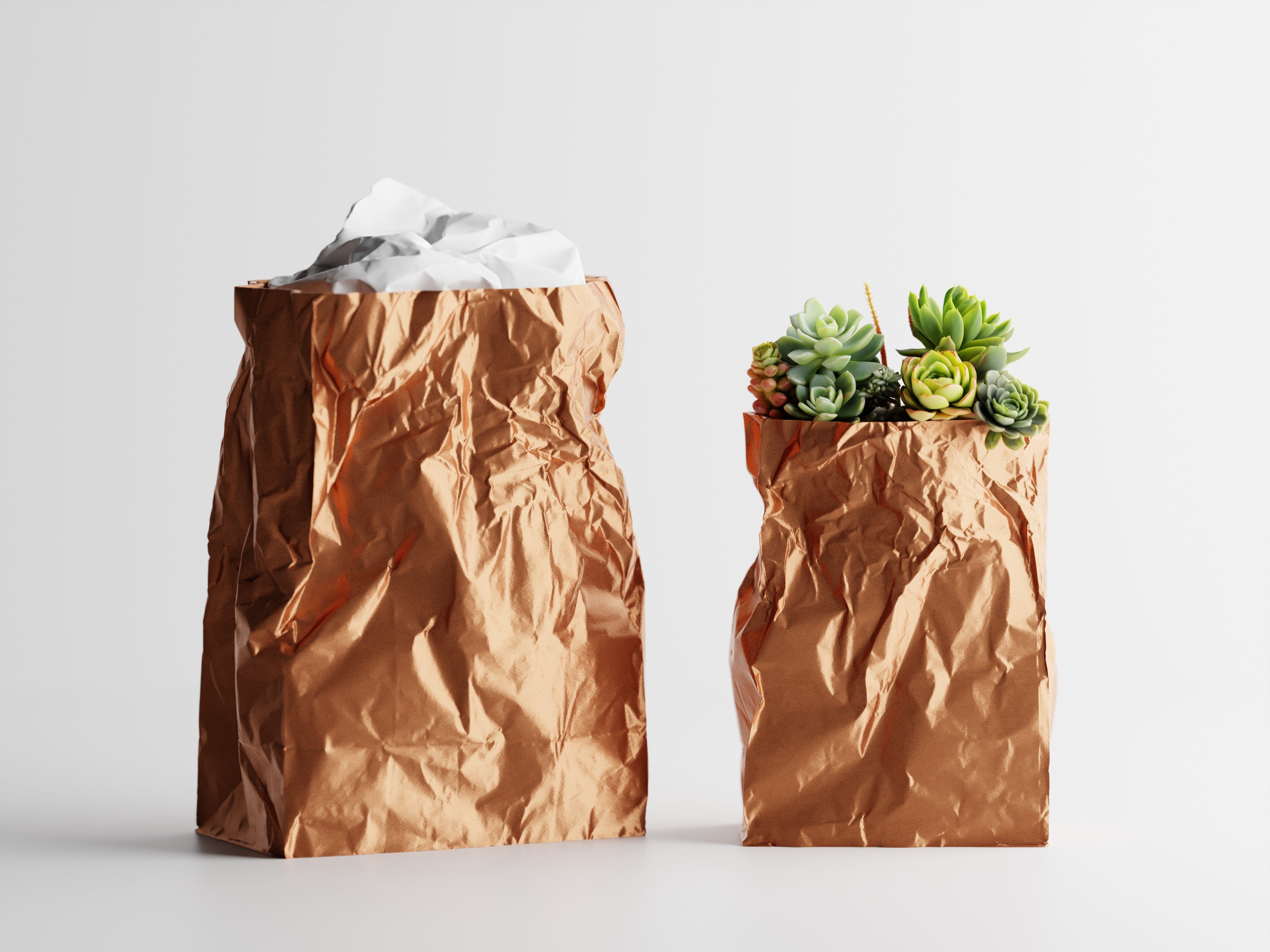 Kraftique – Skulpturales Pflanzgefäß im Papier-Look für Pflanzen, Blumen oder Aufbewahrung