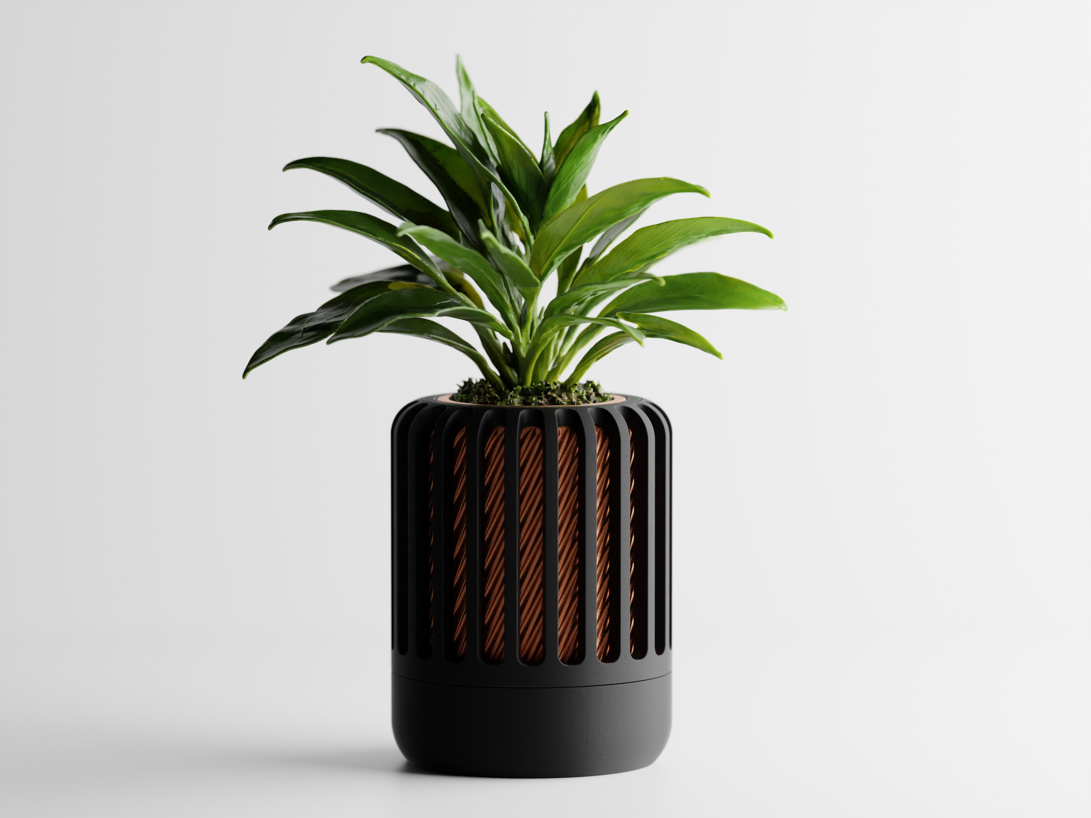 Veyra – Moderner 3D-gedruckter Pflanztopf mit strukturiertem Design