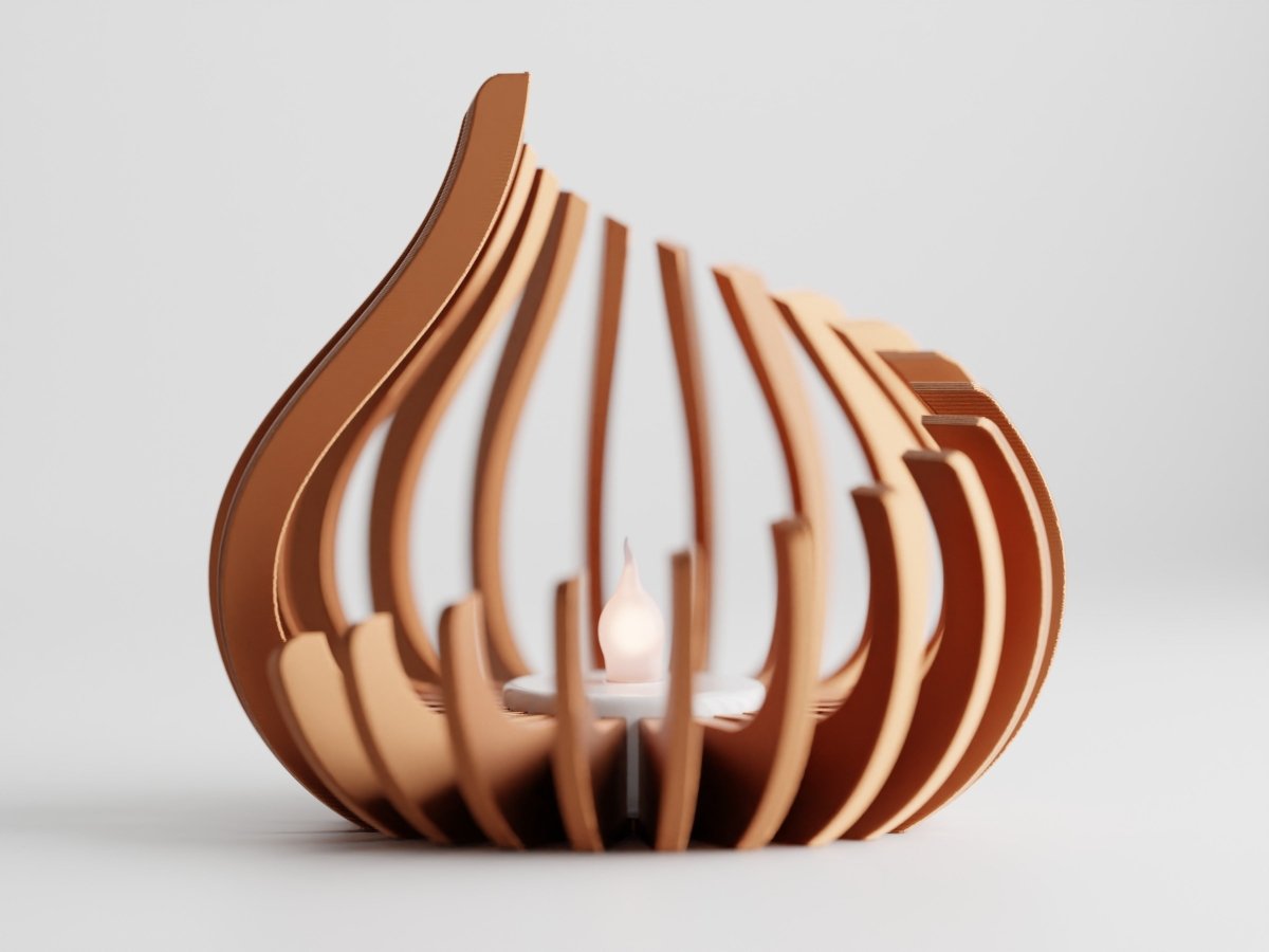 Flame – LED-Teelichthalter im modernen Flammen-Design