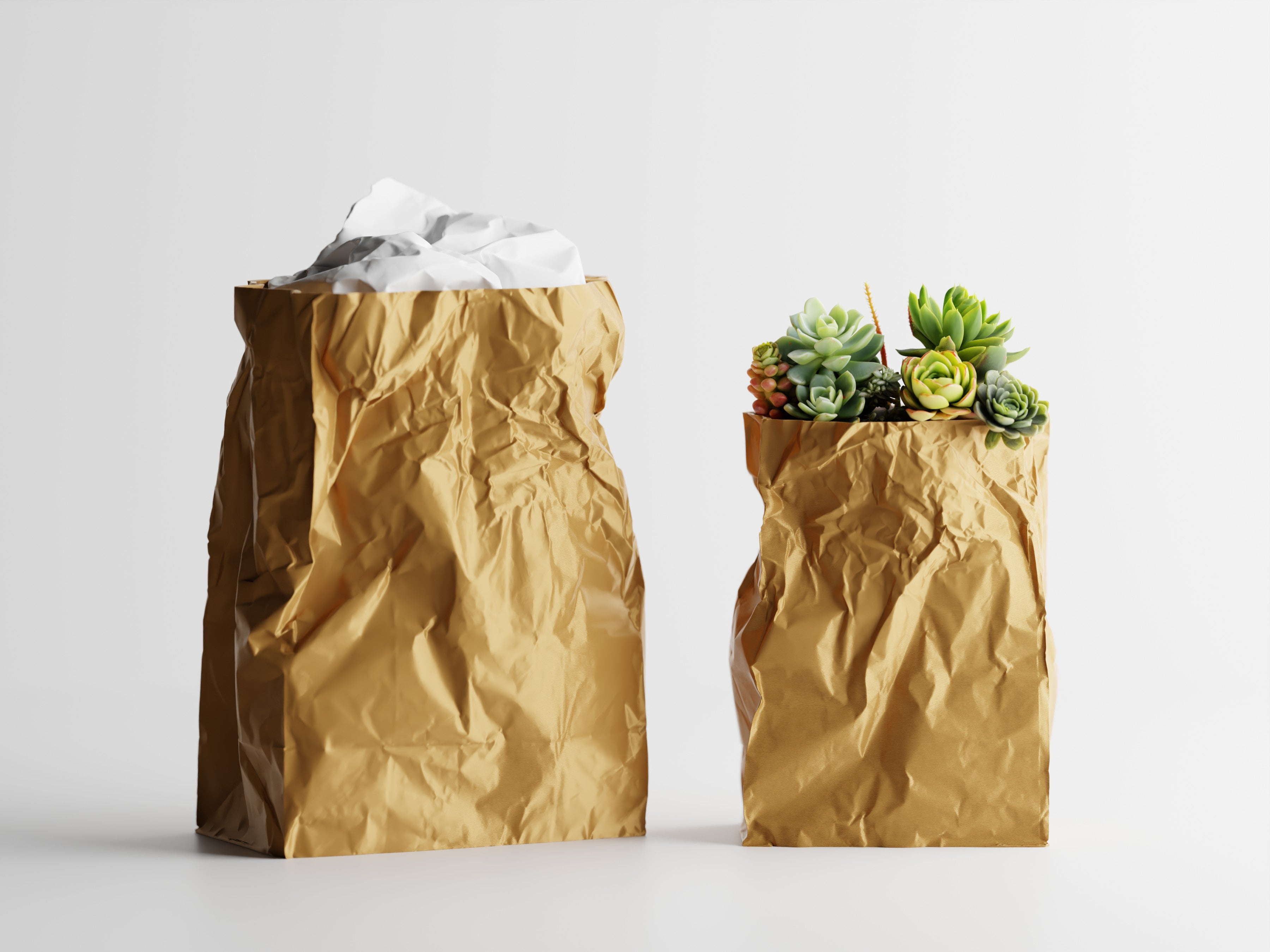 Kraftique – Skulpturales Pflanzgefäß im Papier-Look für Pflanzen, Blumen oder Aufbewahrung