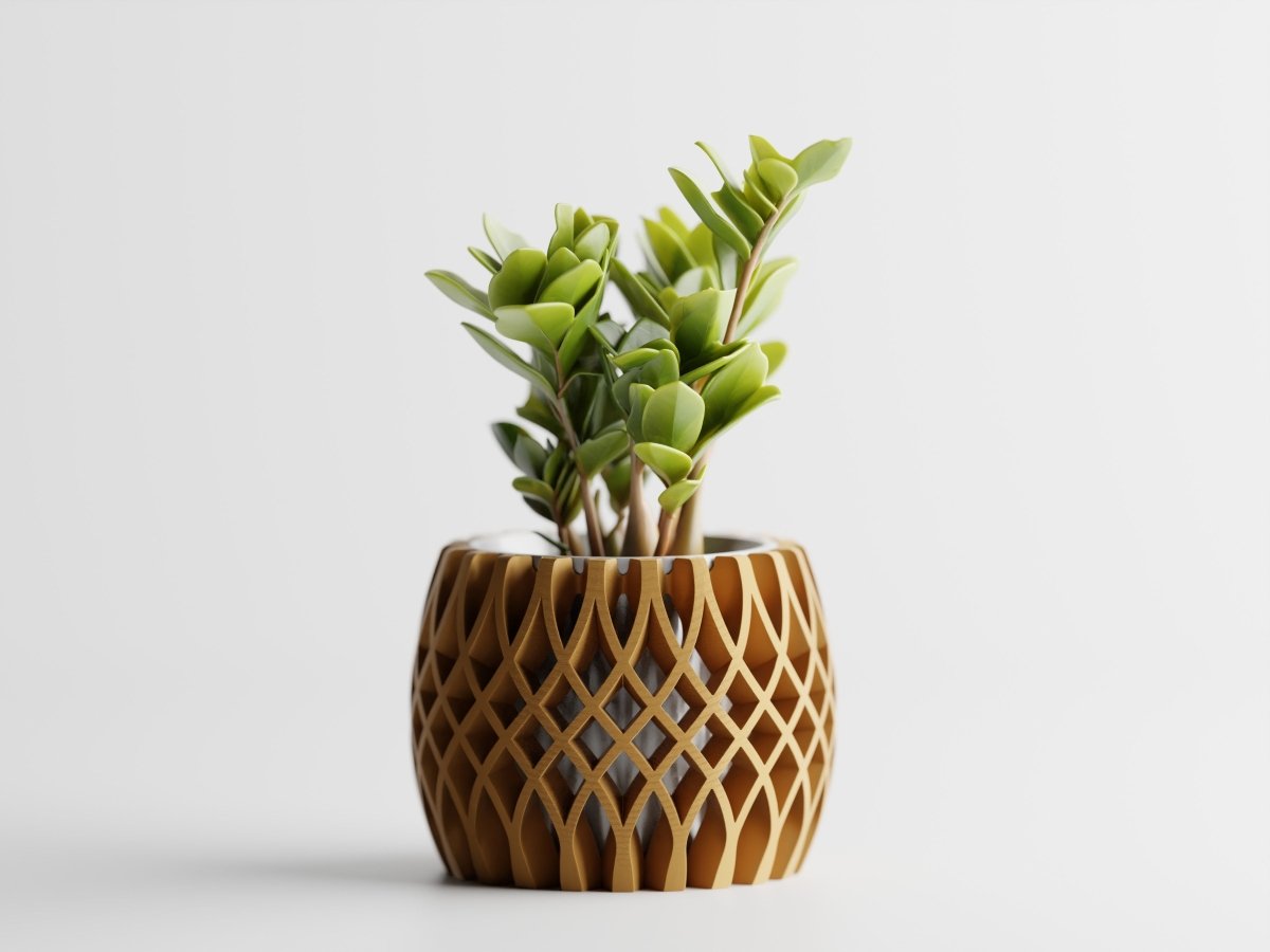 Interweave – Moderner 3D-gedruckter Pflanztopf im Flecht-Design