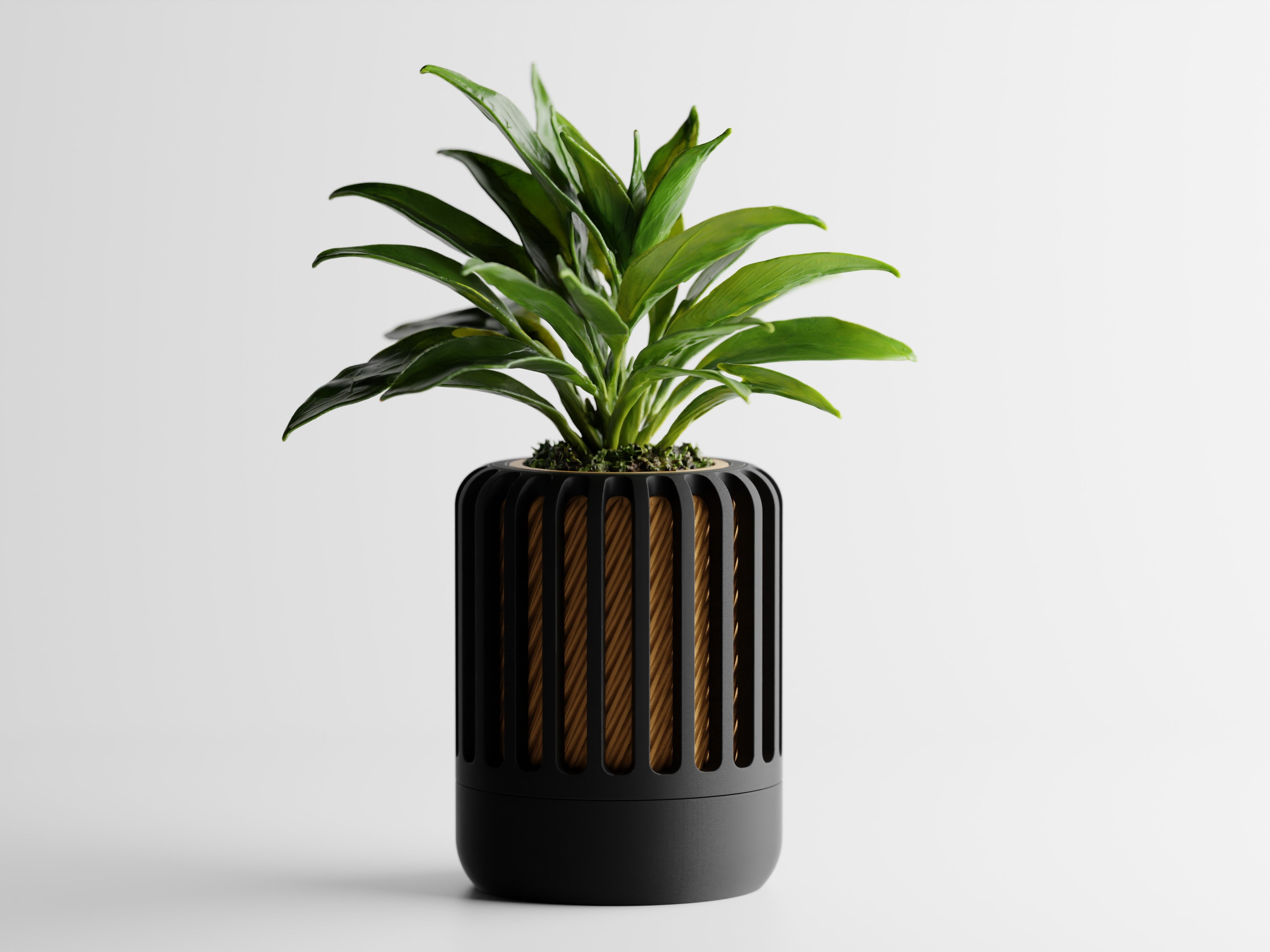 Veyra – Moderner 3D-gedruckter Pflanztopf mit strukturiertem Design