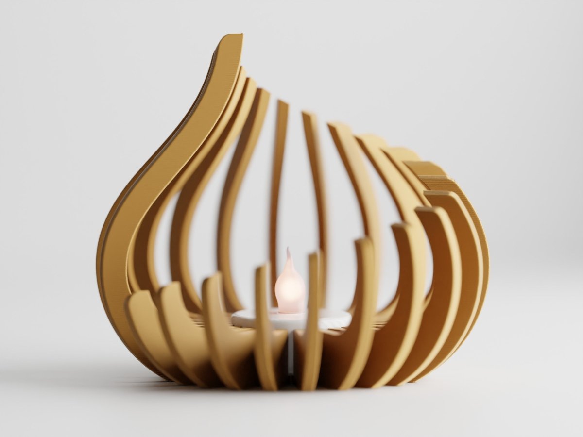 Flame – LED-Teelichthalter im modernen Flammen-Design