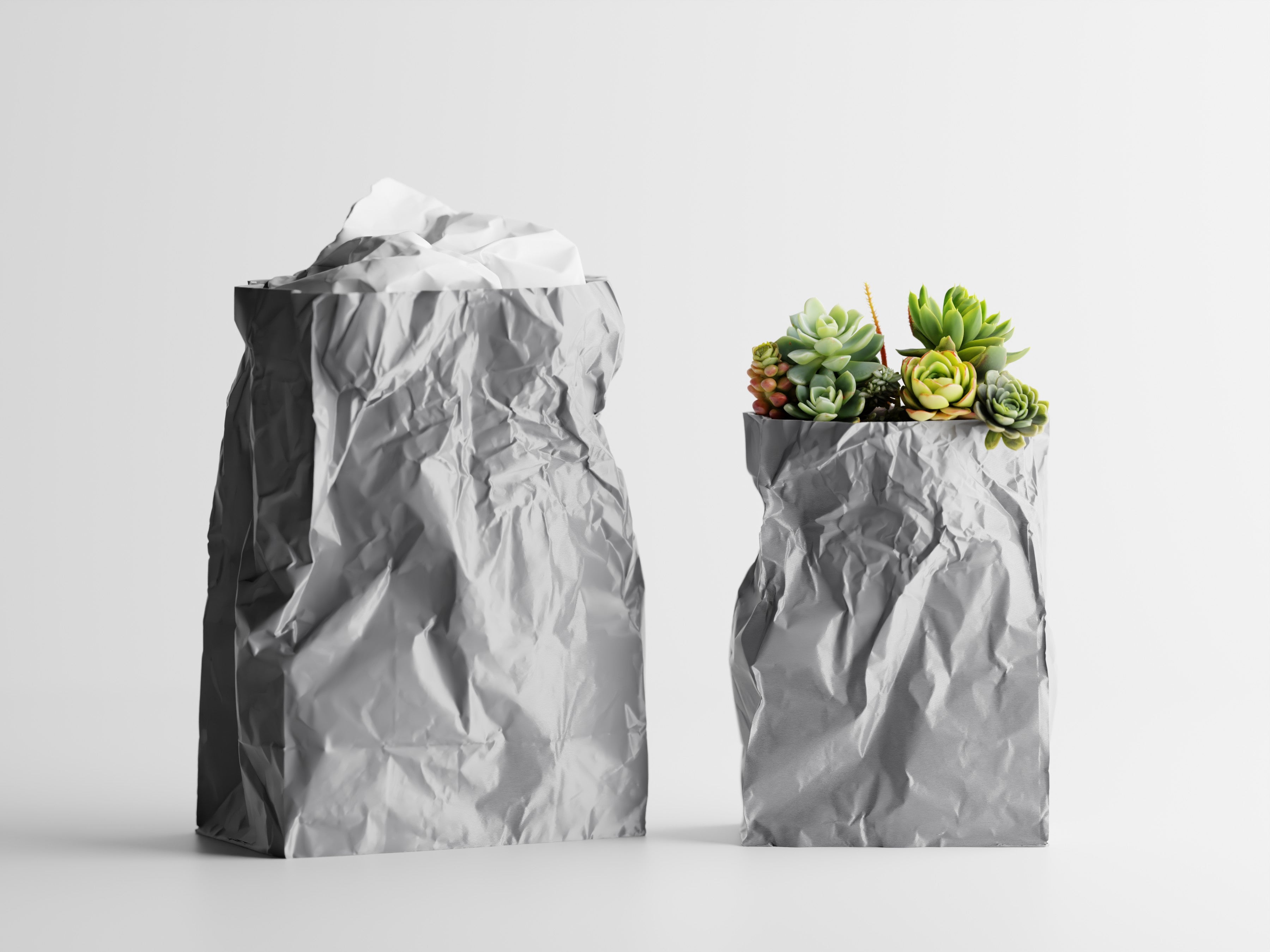 Kraftique – Skulpturales Pflanzgefäß im Papier-Look für Pflanzen, Blumen oder Aufbewahrung