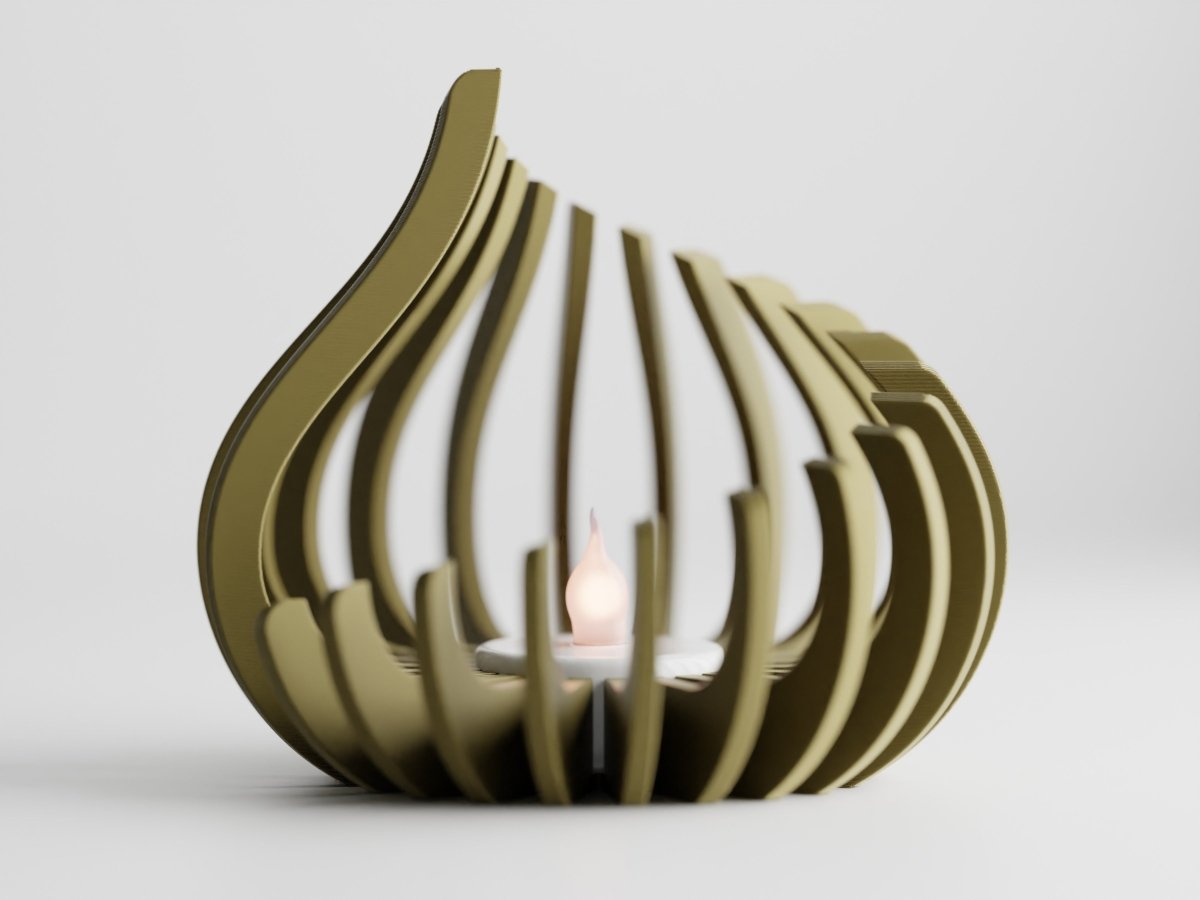 Flame – LED-Teelichthalter im modernen Flammen-Design