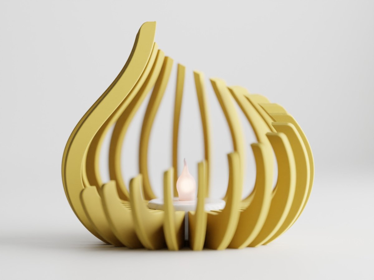 Flame – LED-Teelichthalter im modernen Flammen-Design