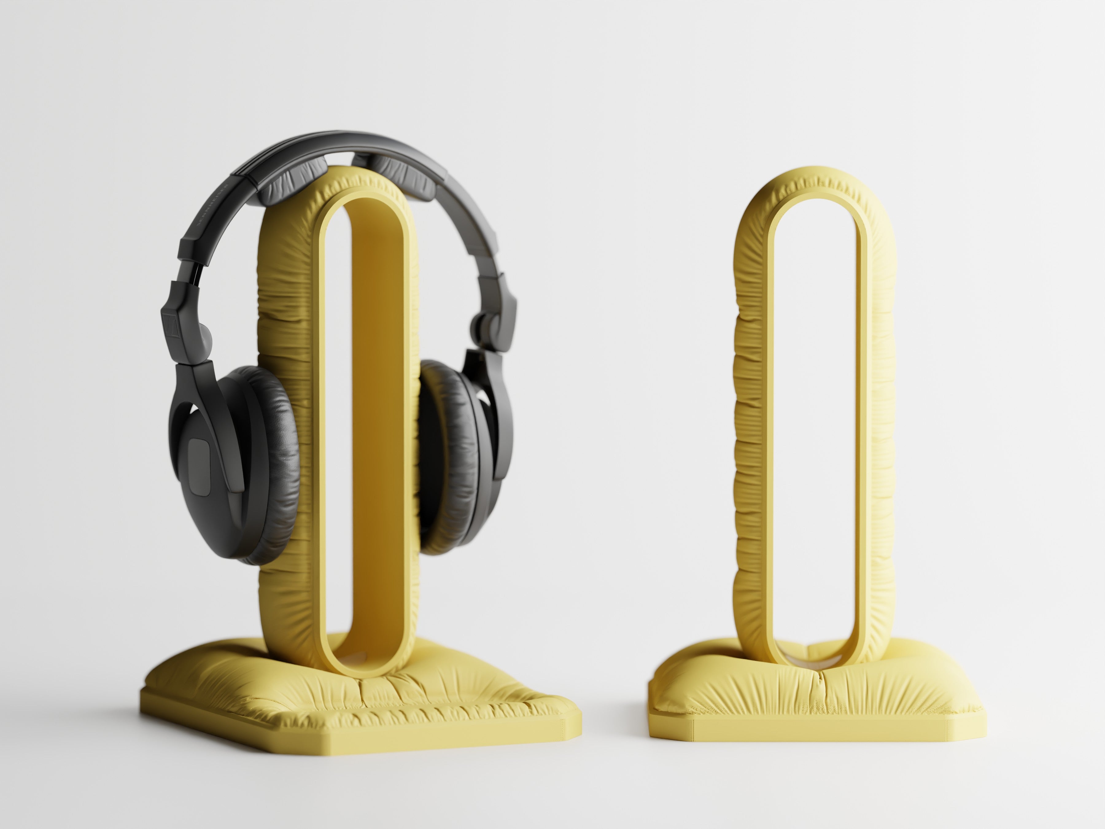 PillowDock – Kopfhörerhalter im Kissen-Design für Schreibtisch und Gaming Setup