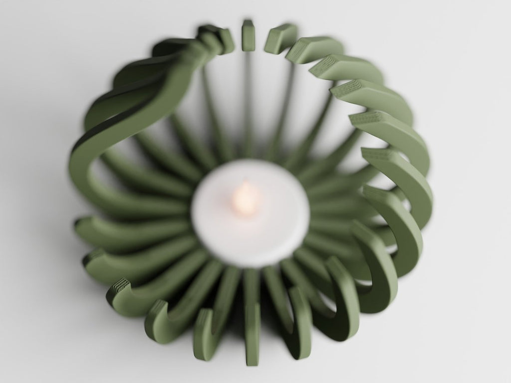 Flame – LED-Teelichthalter im modernen Flammen-Design