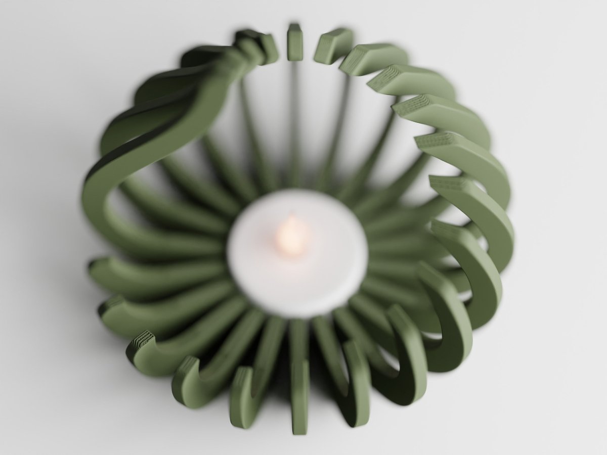 Flame – LED-Teelichthalter im modernen Flammen-Design