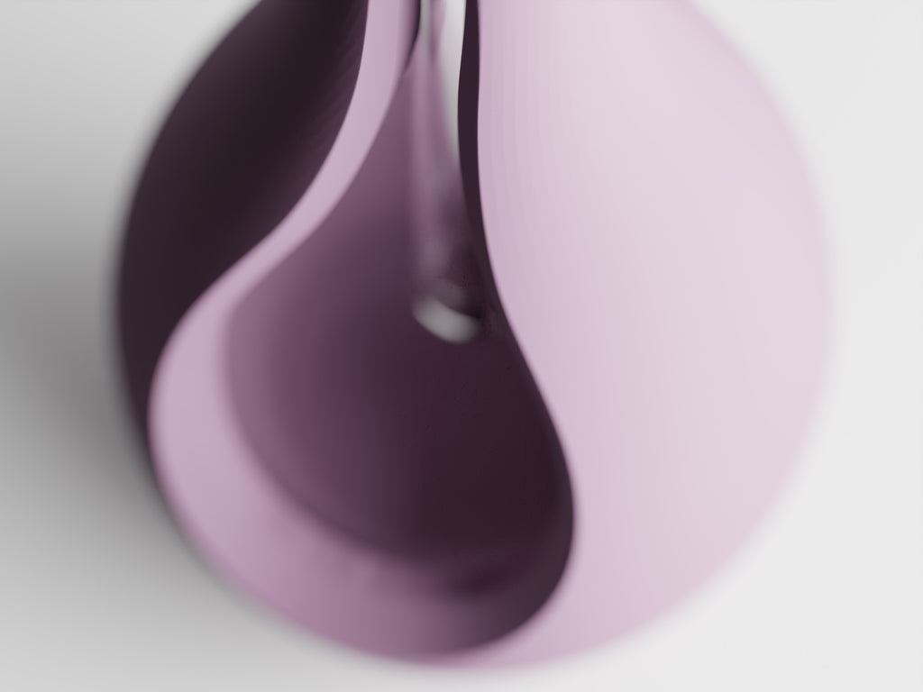 Elysiar – Elegante Vase mit schwebendem Glaseinsatz für einzelne Blumen