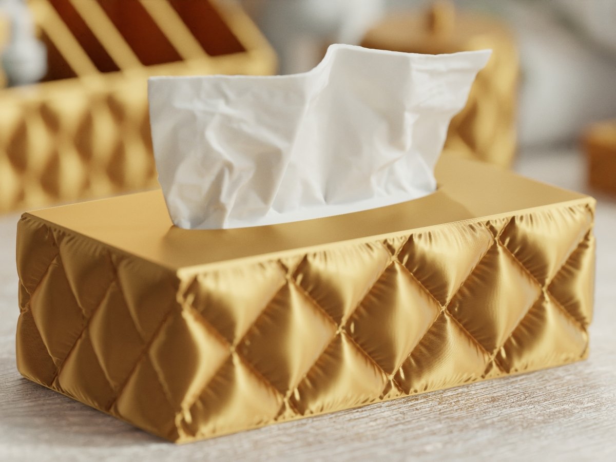Cushion Tissue Box – Taschentuchbox im rechteckigen Kissen-Design