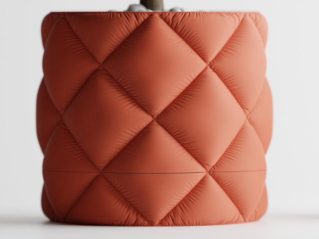 Cushion Plant Pot – Round plant pot in a cushion design with drip tray