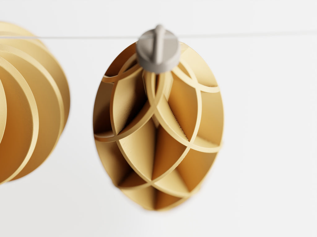 Aurevolv – Minimalistische Anhänger-Ornamente für den Weihnachtsbaum im 6er-Set