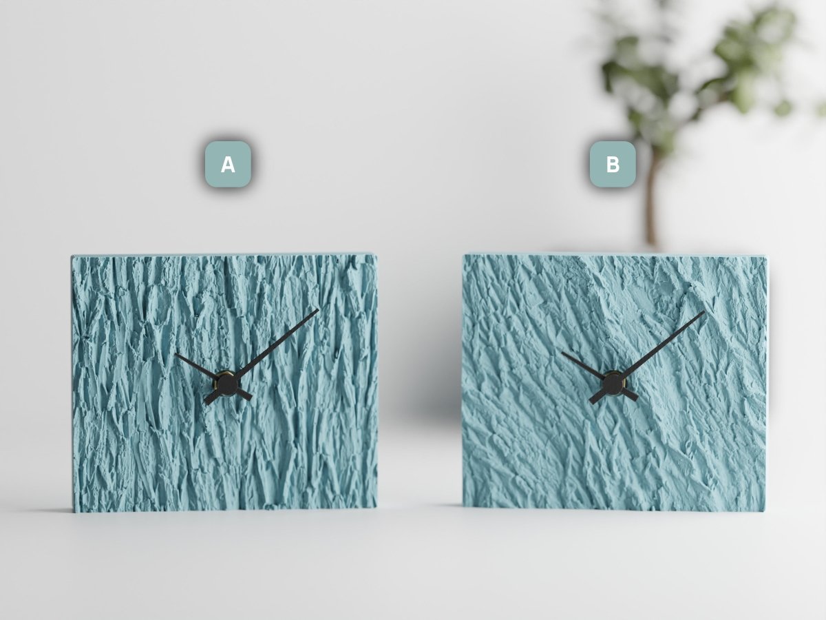 Wood Clock – Moderne Tischuhr mit leisem Quarzwerk im Holz-Look