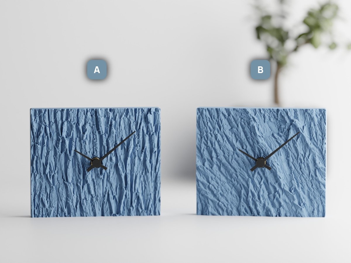 Wood Clock – Moderne Tischuhr mit leisem Quarzwerk im Holz-Look