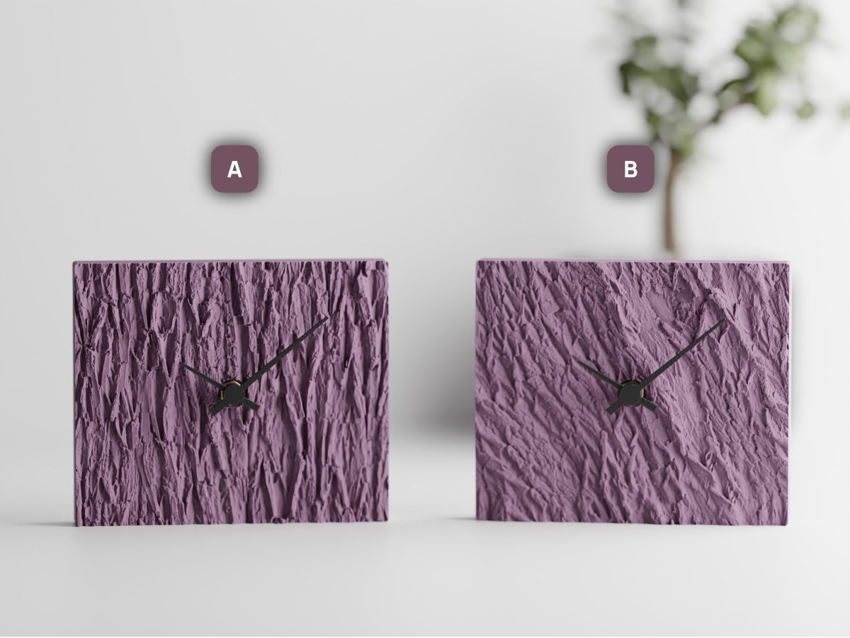 Wood Clock – Moderne Tischuhr mit leisem Quarzwerk im Holz-Look