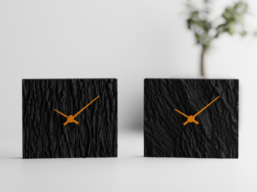 Wood Clock – Moderne Tischuhr mit leisem Quarzwerk im Holz-Look