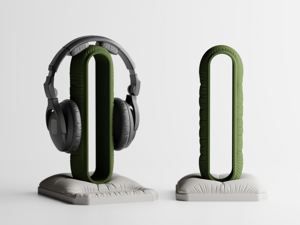 PillowDock – Kopfhörerhalter im Kissen-Design für Schreibtisch und Gaming Setup