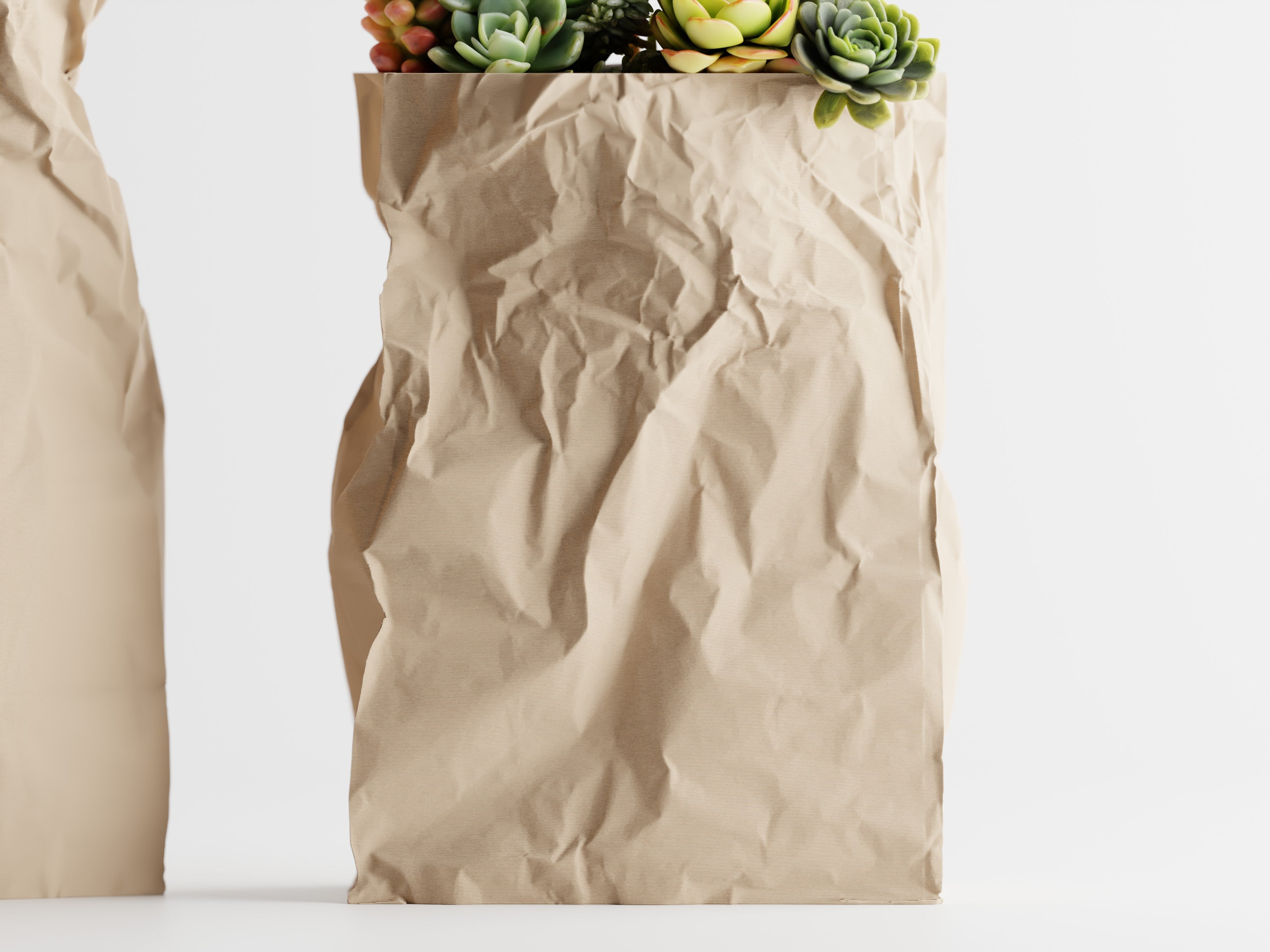 Kraftique – Skulpturales Pflanzgefäß im Papier-Look für Pflanzen, Blumen oder Aufbewahrung