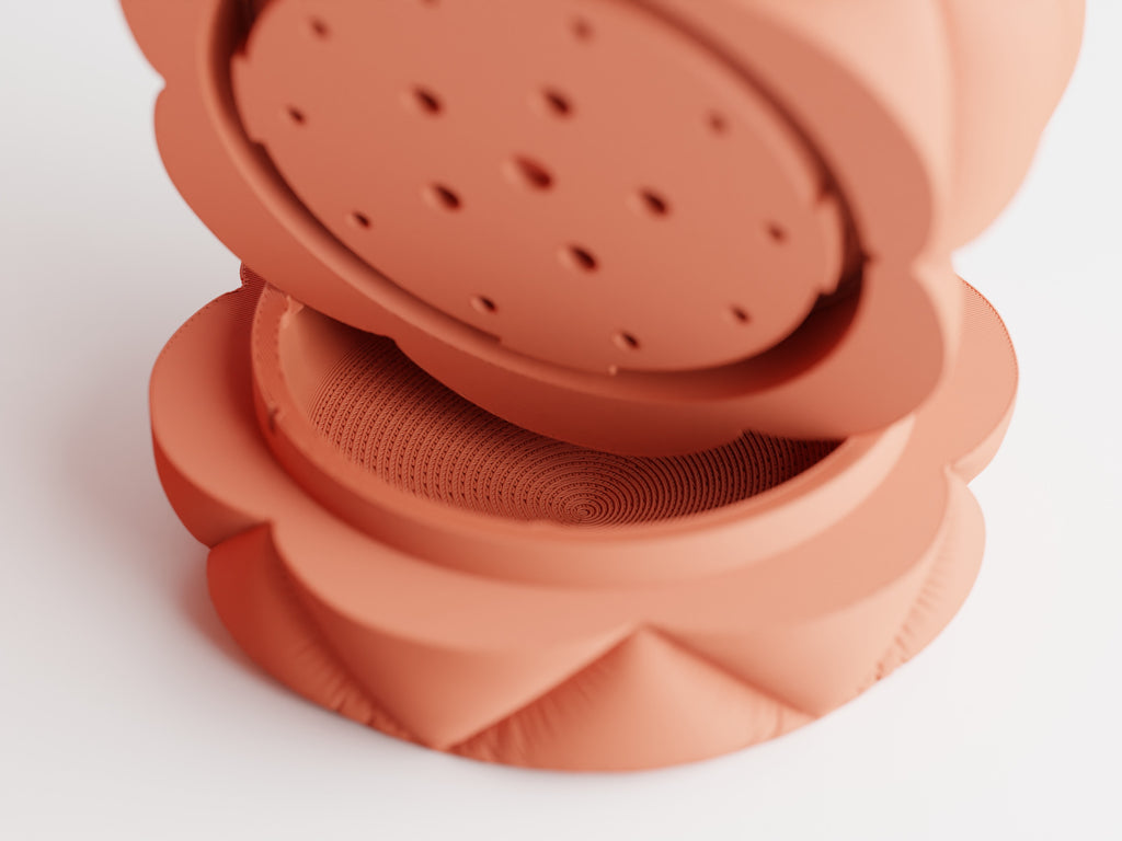 Cushion Plant Pot – Round plant pot in a cushion design with drip tray