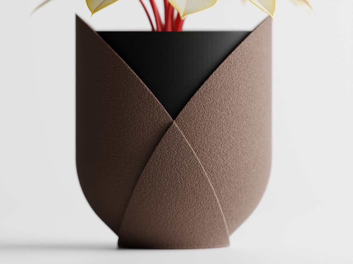Elyndra – Strukturiertes Pflanzengefäß mit harmonischem Farbspiel