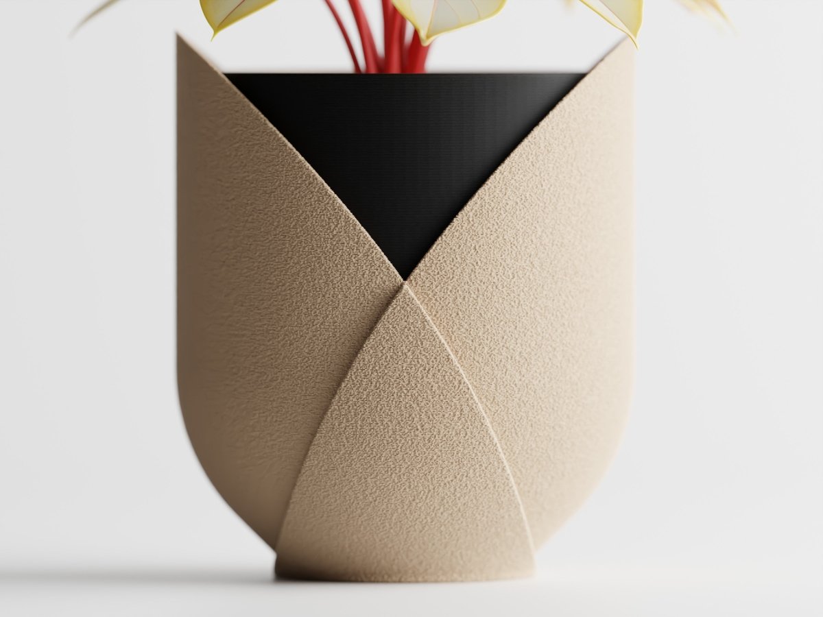 Elyndra – Strukturiertes Pflanzengefäß mit harmonischem Farbspiel