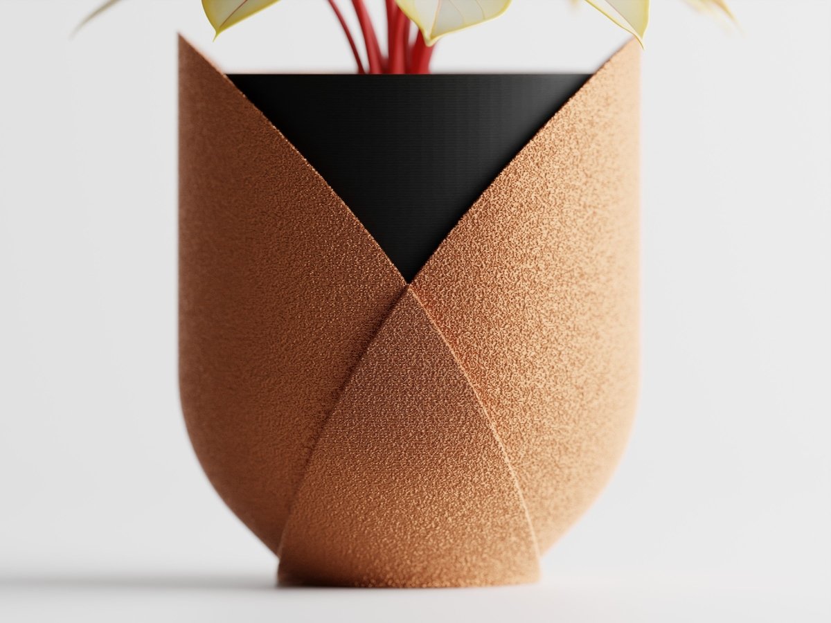 Elyndra – Strukturiertes Pflanzengefäß mit harmonischem Farbspiel