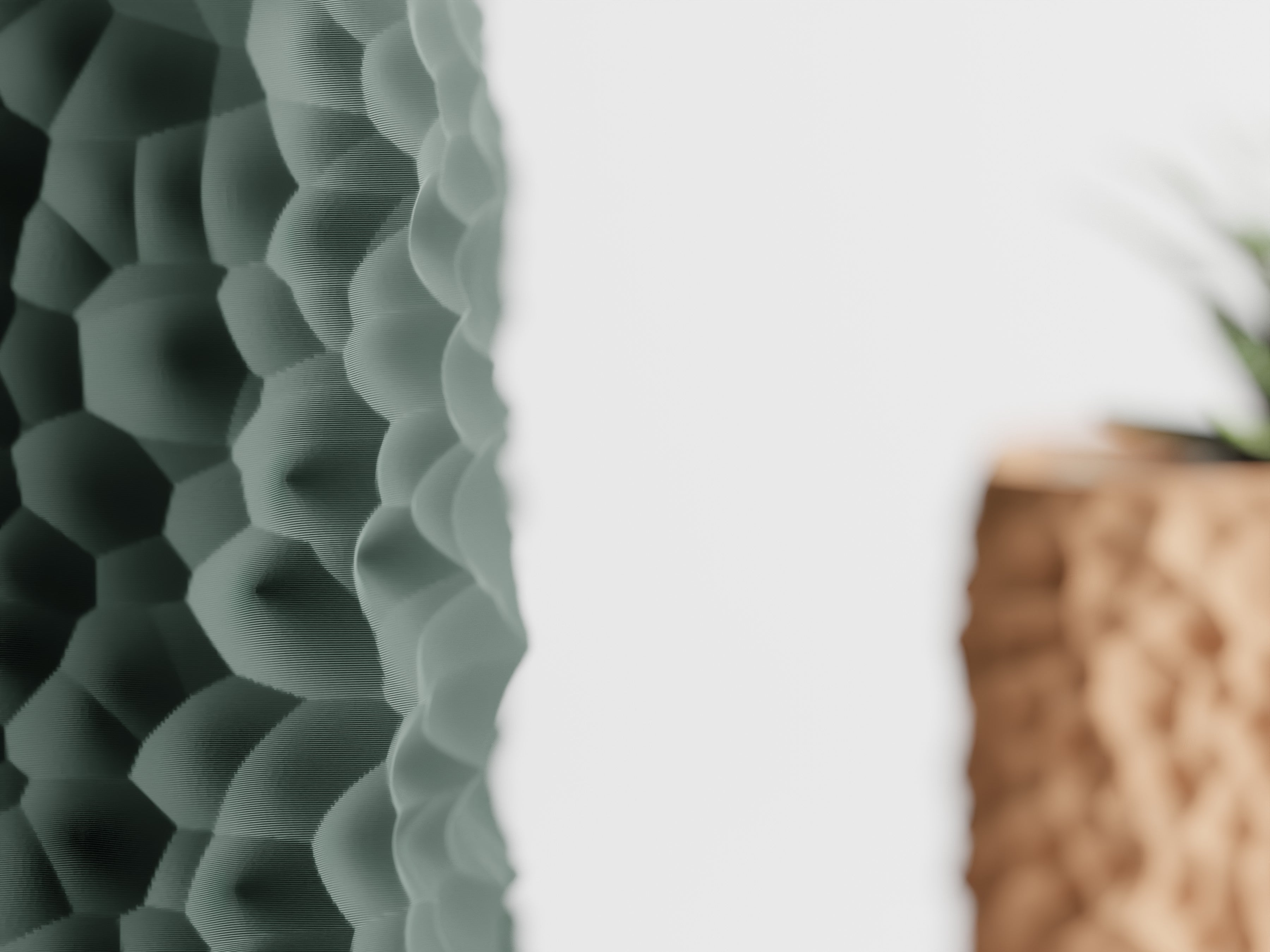 Voronoi Pflanztopf – Moderner 3D-Pflanztopf mit organischer Struktur in fünf Größen