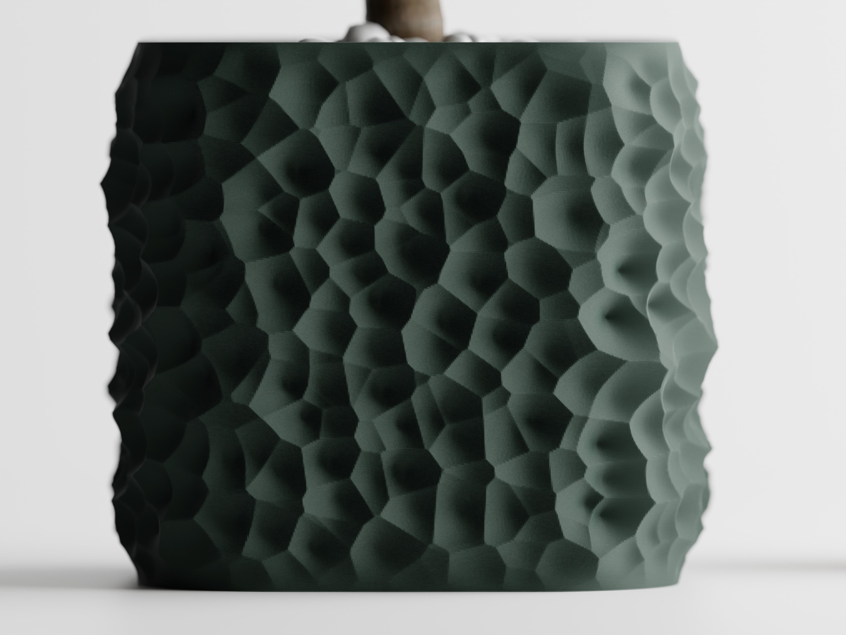 Voronoi Pflanztopf – Moderner 3D-Pflanztopf mit organischer Struktur in fünf Größen