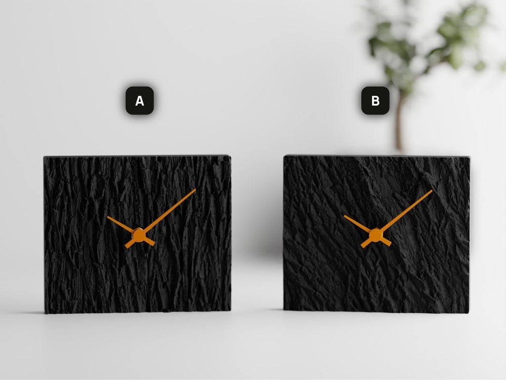 Wood Clock – Moderne Tischuhr mit leisem Quarzwerk im Holz-Look