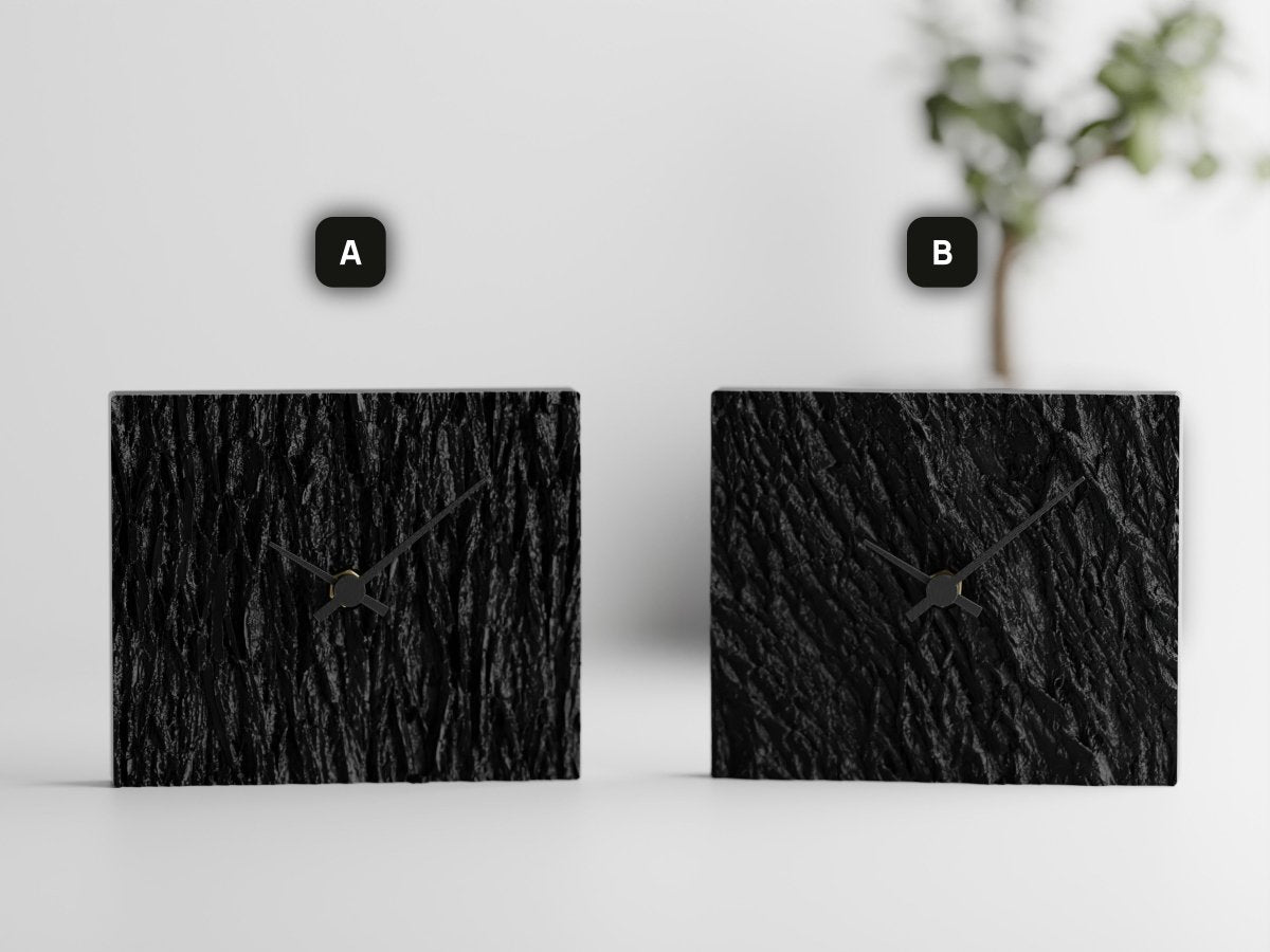 Wood Clock – Moderne Tischuhr mit leisem Quarzwerk im Holz-Look